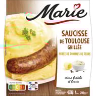 Marie saucisse de Toulouse grillée purée de pommes de terre 290g