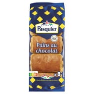 Brioche Pasquier 8 pains chocolat emballage individuel 360g