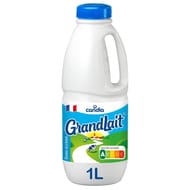 Grandlait lait demi-écrémé collecté dans des fermes sélectionnées 1l