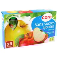 Cora gourdes purée de pomme sans sucres ajoutés 6 x 90g
