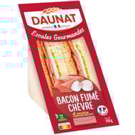Daunat club escales gourmandes bacon grillé & fumé chèvre 190g