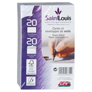 Gpv 20 cartes + 20 enveloppes