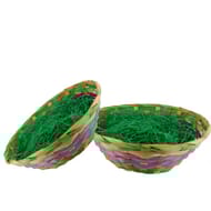 Tanner corbeille vannerie paille verte 50g