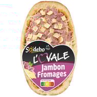 Sodebo pizza l'ovale jambon fromages 200g