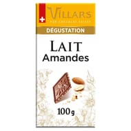 Villars tablette lait amandes grillées 100g