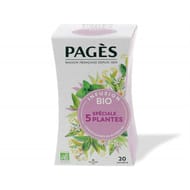 Pages infusion bio spécial 5 plantes x20s 30g