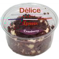 Delice cranberry 200g lait pasteurisé de vache