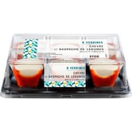 Verrines de chèvre et gaspacho de légumes (6x45g) 270g