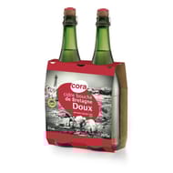 Cora cidre bouché breton doux 2x75cl 2% Vol.