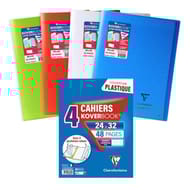 Clairefontaine - 4 kover book 240x320 48 p sey translucide ass clair
