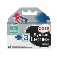 Cora lames rasoir system 3 lames x5