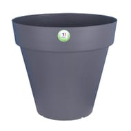 Riviera bac soleilla rond 40 cm gris paillet