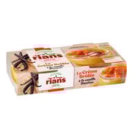 Rians la crème brûlée à la vanille bourbon 2x100g