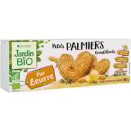 Jardin bio palmiers pur beurre bio etui 100g