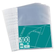 100 pochettes perforées a4 graine incolore