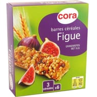 Cora barres céréales figue 6 x 21g soit 126g