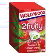 Hollywood max fraise citron vert 3 étuis de 10 dragées sans sucres 66g
