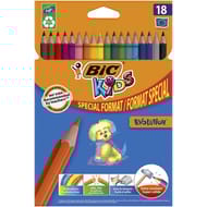 Bic crayon de couleur écolution kids évolution x18