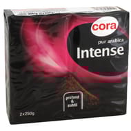 Cora café moulu pur arabica intense 2x250g