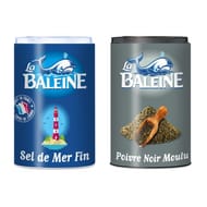 La baleine duo sel de mer méditerranée et poivre 68g