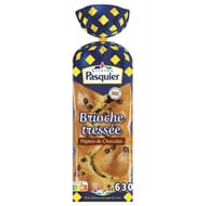 Brioche Pasquier brioche tressée aux pépites de chocolat 630g