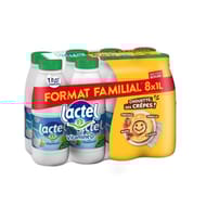Lactel lait écrémé bouteille 8x1l format familial