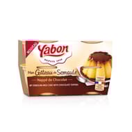 Yabon gâteau de semoule nappage chocolat 4x125g-500g