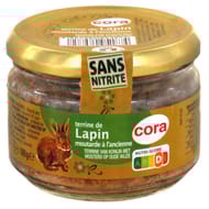 Cora terrine de lapin moutarde à l'ancienne180g