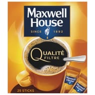 Maxwell House qualité filtre normal 25 sticks 45g