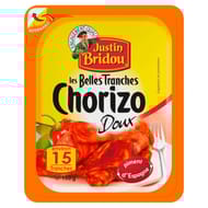 Justin bridou chorizo doux les belles tranches 15tranches 150g