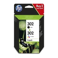 HP 302 cartouche d'encre pack noir et couleurs