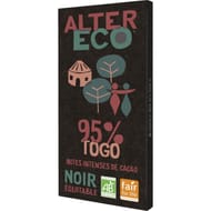 Alter Eco chocolat noir bio Togo 95% 90g