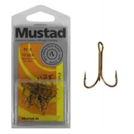Mustad hameçons non montés triples n°4 x 10