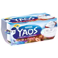 Yaos yaourt à la grecque sur lit de fraises 4x125g