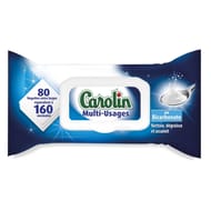 Carolin lingettes ms au bicarbonate x80