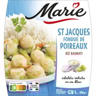 Marie fondue de poireaux riz basmati 280g