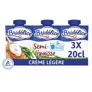 Bridélice crème légère semi-épaisse 18% mg 3x20cl