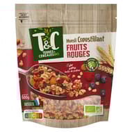 Terres et céréales muesli croustillant aux fruits rouges bio 500g