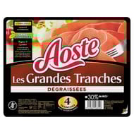 Aoste jambon cru grandes tranches dégraissées 4tranches 100g