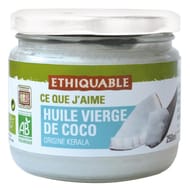 Ethiquable huile vierge de coco de kérala  bio 250ml