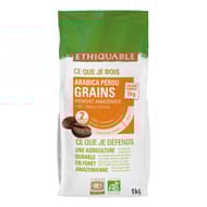 Ethiquable café en grains Pérou bio 1kg