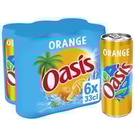 Oasis orange boite slim 6x33cl