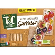 Terres et céréales tartines craquantes au sarrasin sans gluten bio  bio 270g