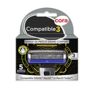 Cora lames sytème masculin compatible3 x5