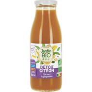 Jardin bio Etic boisson détox au citron bio bouteille 50cl