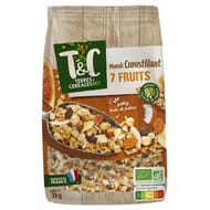 Terres et céréales muesli croustillant 7 fruits bio 1kg