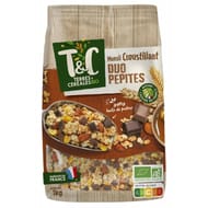 Terres et céréales  muesli croustillant duo pepites bio 1kg