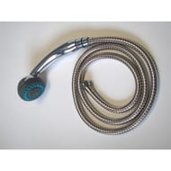 Techniloisir douchette 2 jets chromée plus flexible chromé 1,5M réf 005451