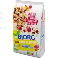 Bjorg muesli fruits sans gluten bio 375g