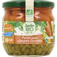 Jardin bio petits pois carottes bio bocal verre 330g
